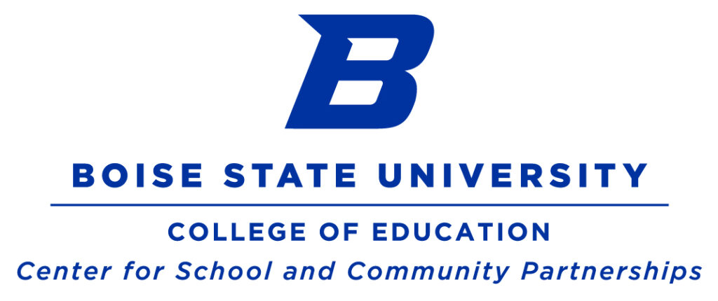 Logo for the Center for School and Community Partnerships at Boise State University 